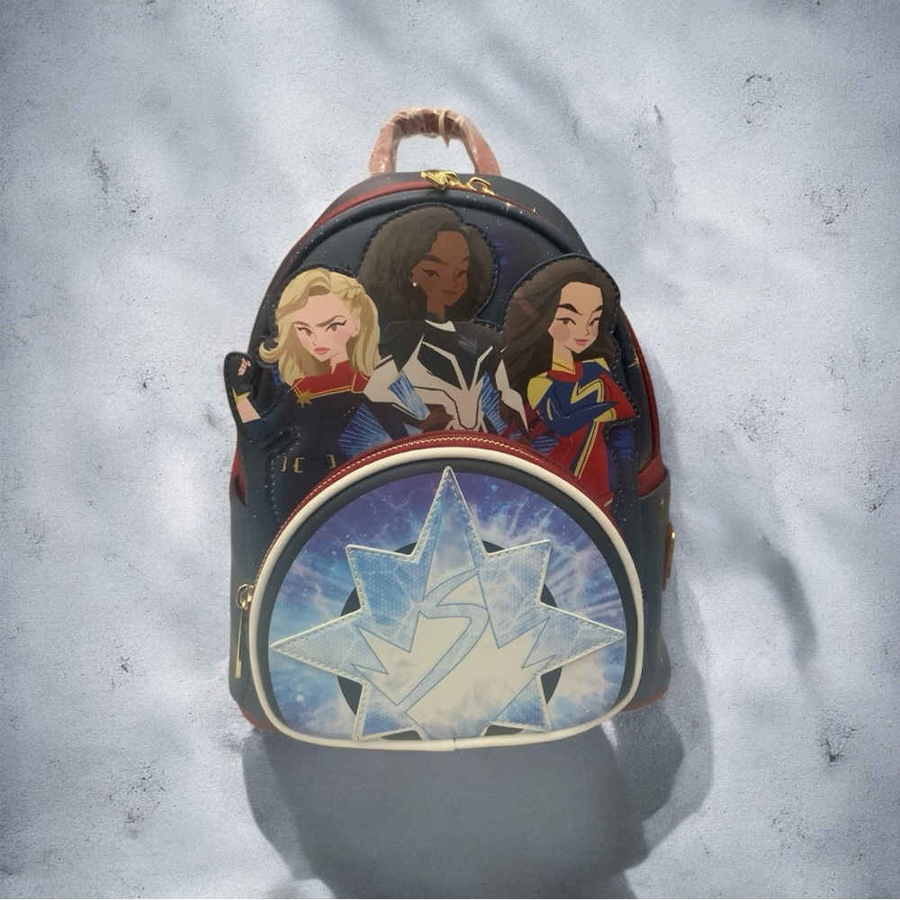Loungefly mini glow in the dark backpack themed after the Marvel movie-R $100